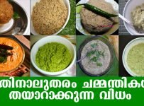 14 തരം ചമ്മന്തികള്‍ ഉണ്ടാക്കുന്ന വിധം