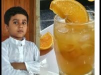 5 വയസുള്ള മോന്‍ ഓറഞ്ച് ഐസ് പഞ്ച് ഉണ്ടാക്കുന്നത്‌ കാണാം