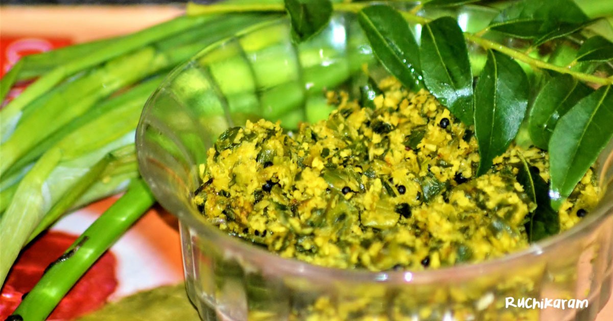 ഉള്ളി തണ്ടു തോരൻ