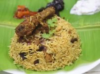10 മിനുറ്റിൽ കുക്കറിൽ മസാലയോടു കൂടിയ ചിക്കൻ ബിരിയാണി