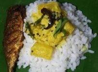 പൈനാപ്പിള് പച്ചടിയും അയല വറുത്തതും