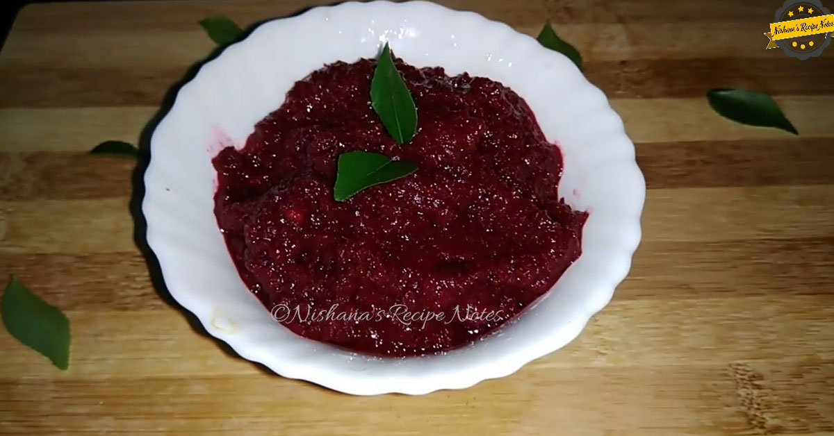 beetroot chammanthi