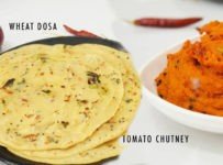 സ്പെഷ്യൽ ഗോതമ്പുദോശയും തക്കാളി ചമ്മന്തിയും എടുത്തോളൂ