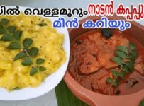 വായിൽ വെള്ളമൂറും നാടൻ മീൻ കറിയും കപ്പപ്പുഴുക്കും