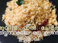 പശുവിൻ പാൽ ചേർത്തു തയ്യാറാക്കിയ ഒരു ഉഗ്രൻ ഉപ്പ്മാവ്