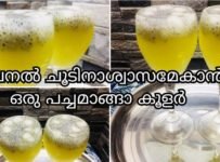 വേനൽ ചൂടിനാശ്വാസമേകാൻ പച്ചമാങ്ങ കൊണ്ട്‌ ഒരു അടിപൊളി ജ്യൂസ്