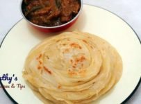ചപ്പാത്തി പലകയിൽ എളുപ്പത്തിൽ ലയർ പറോട്ട