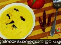വയറുനിറയെ ചോറുഉണ്ണാൻ പെട്ടന്ന് ഉണ്ടാക്കാൻ പറ്റിയ പച്ചടി.