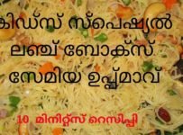 കിഡ്‌സ് സ്പെഷ്യൽ ലഞ്ച് ബോക്സ് സേമിയ ഉപ്പ്മാവ് 10 മിനിറ്റ്സ് റെസിപ്പി