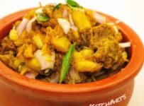 തട്ടുകട സ്റ്റൈൽ കപ്പ ബിരിയാണി. കൊള്ളീം ബീഫും…..