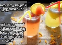 ഇങ്ങനെ ഒരു ജ്യൂസ് കുടിച്ചിട്ടുണ്ടോ???  വേനൽക്കാലത്ത് തണുപ്പിക്കാൻ ഒരു അടിപൊളി ഫ്രൂട്ട് ആൻഡ് ലെമൺ ജ്യൂസ്