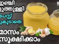 അടുക്കള പണി എളുപ്പമാക്കൂ ഇഞ്ചി വെളുത്തുള്ളി പേസ്റ്റ് വീട്ടിൽ ഉണ്ടാക്കി 6 മാസം വരെ കേടാവാതെ ഫ്രഷ് ആയി ഫ്രിഡ്ജിൽ സൂക്ഷിക്കാം ഇങ്ങനെ ചെയ്താൽ.വീഡിയോ കാണുവാൻ ഷെയർ ചെയ്ത ശേഷം ലിങ്കിൽ ക്ലിക് ചെയ്യൂ