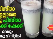 പിസ്താ ഇല്ലാതെ രണ്ടുമിനിറ്റിൽ ഒരു പിസ്താ milk shake