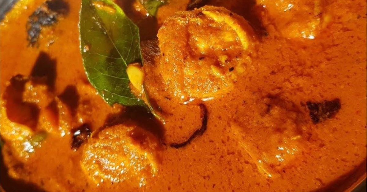മുളക് ചുട്ടരച്ച ചെമ്മീൻ കറി