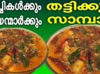 മടിച്ചികൾക്കു ഉണ്ടാക്കാൻ പറ്റിയ ടേസ്റ്റി തട്ടിക്കൂട്ട് സാമ്പാർ