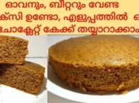 സോഫ്റ്റ് ചോക്ലേറ്റ് ബേസിക് കേക്ക്