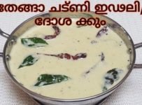 ഇഡലിക്കും ,ദോശയ്ക്കും ,വെള്ളയപ്പത്തിന്റെയും കൂടെ കഴിക്കാൻ അടിപൊളി എളുപ്പത്തിൽ തയ്യാറാക്കാൻ പറ്റുന്ന ഒരു തേങ്ങാ ചമ്മന്തി / തേങ്ങാ ചട്ണി