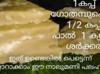 ഗോതമ്പു പൊടിയുണ്ടെങ്കിൽ പെട്ടെന്ന് തയ്യാറാക്കാം ഈ നാലുമണി പലഹാരം