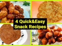5 മിനിറ്റിനുള്ളിൽ ഉണ്ടാക്കാൻ പറ്റിയ| 4 Quick&Easy Snack Recipes|