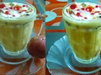 വീട്ടിൽ ഉണ്ടായ പാഷൻ ഫ്രൂട്ടിന്റെ ലസ്സി ആരാ ഇഷ്ടപെടാത്തത്…. ബീറ്റാകരോട്ടിൻ വൈറ്റമിൻ സി വൈറ്റമിൻ B2 കോപ്പർ ഇവ ധാരാളം അടങ്ങിയിട്ടുണ്ട്….. ഇത് വളരെ ആരോഗ്യപ്രദമായ ഫ്രൂട്ടാണിത്…. ഇന്ന്  ഒരു വെറൈറ്റി പാഷൻ ഫ്രൂട്ട്  ലസ്സി……