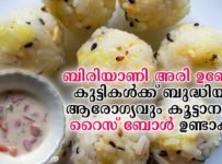 ബിരിയാണി അരി ഉണ്ടോ ? കുട്ടികൾക്ക് ബുദ്ധിയും ആരോഗ്യവും കൂട്ടാനുള്ള റൈസ് ബോൾ ഉണ്ടാക്കാം