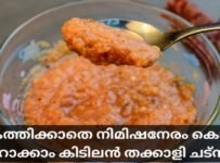 തീ കത്തിക്കാതെ നിമിഷനേരം കൊണ്ടു തയാറാക്കാം കിടിലൻ തക്കാളി ചട്നി..