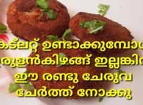 ഉരുളൻകിഴങ്ങു ഇല്ലാത്ത കട്ലറ്റ് ഉണ്ടാക്കിട്ടുണ്ടോ