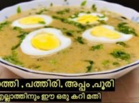 ചപ്പാത്തി , അപ്പം എന്തുമാവട്ടെ എല്ലാത്തിനും ഈ ഒരു കറി സൂപ്പറാണ് Egg peas curry