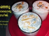 മഞ്ഞു പോലൊരു ഡ്രിങ്ക് ഉണ്ടാക്കി നോക്കൂ ..