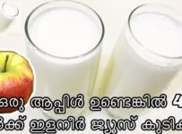 1 ആപ്പിൾ ഉണ്ടെങ്കിൽ 4 പേർക്ക് ഇളനീർ ജ്യൂസ് കുടിക്കാം