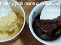 മുട്ട ചേർക്കാതെ Microwave ഇൽ, 2 മിനുട്ടിൽ ചോക്ലേറ്റ് വാനില മഗ് കേക്ക്