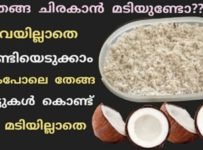ചിരവയില്ലാതെ ഇഷ്ടം പോലെ തേങ്ങ ചിരണ്ടാം ഒട്ടും മടിയില്ലാതെ