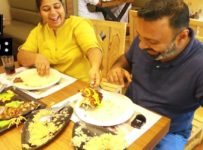 കാന്താരി തേച്ച് ചുട്ട മീനും അറേബ്യൻ റൈസും