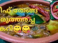 തേങ്ങ വറുത്തരച്ച ബീഫ് കറി ഉരുളക്കിഴങ്ങ് ഇട്ട്ഇതുപോലെ ഒന്ന്വെച്ചാൽ അടിപൊളി രുചിയാണ്