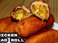 രുചിയൂറും ചിക്കൻ ബ്രഡ് റോൾ/Chicken Bread Rolls