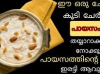 ഈ ചേരുവ കൂടി ചേർത്ത് അതിരുചികരമായി പായസം തയ്യാറാക്കി നോക്കാം