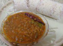 തേങ്ങ ചേർക്കാതെ ഉണ്ടാക്കുന്ന ചെറുപയർ കറി. എല്ലാത്തിന്റെയും കൂടെ നല്ല കോമ്പിനേഷൻ ആണ്.